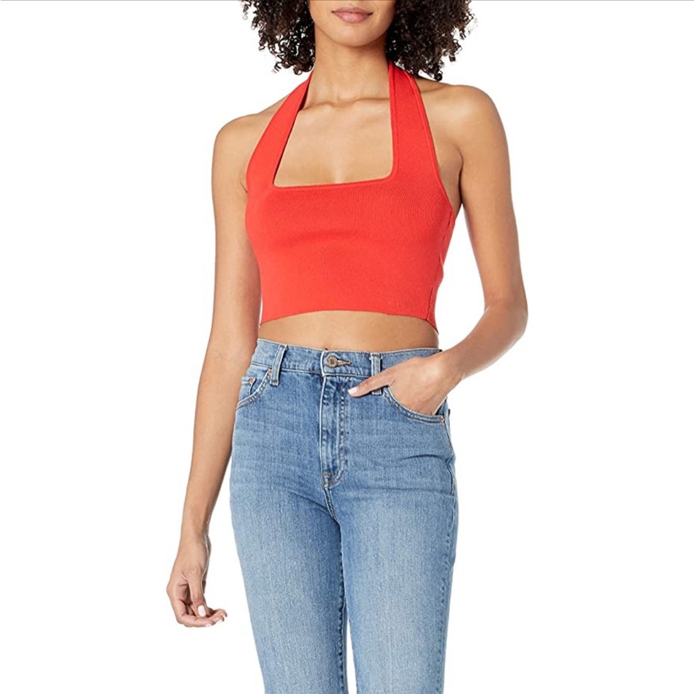 The Drop Red Halter top